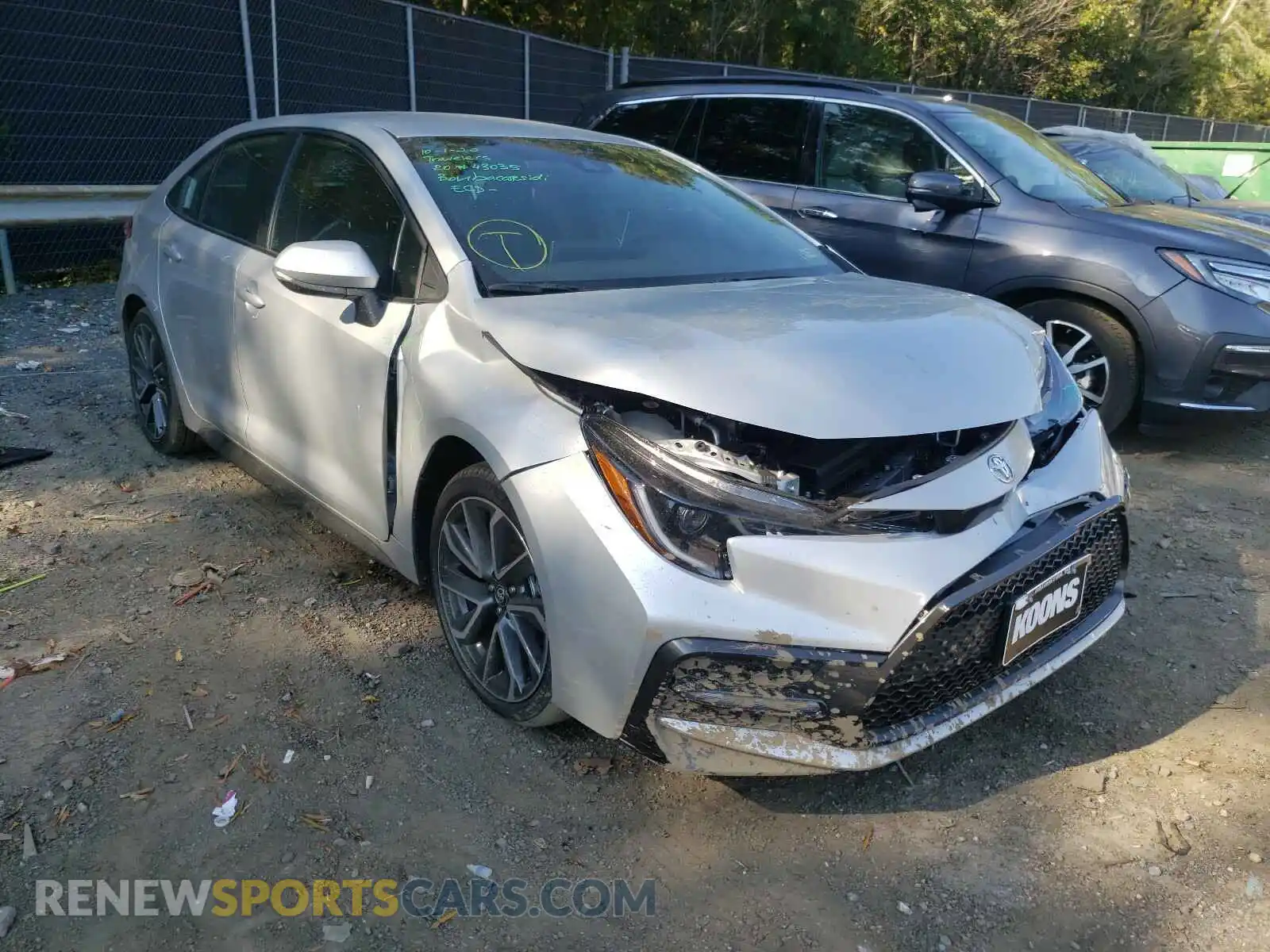1 Photograph of a damaged car 5YFS4MCE1MP060618 TOYOTA COROLLA 2021
