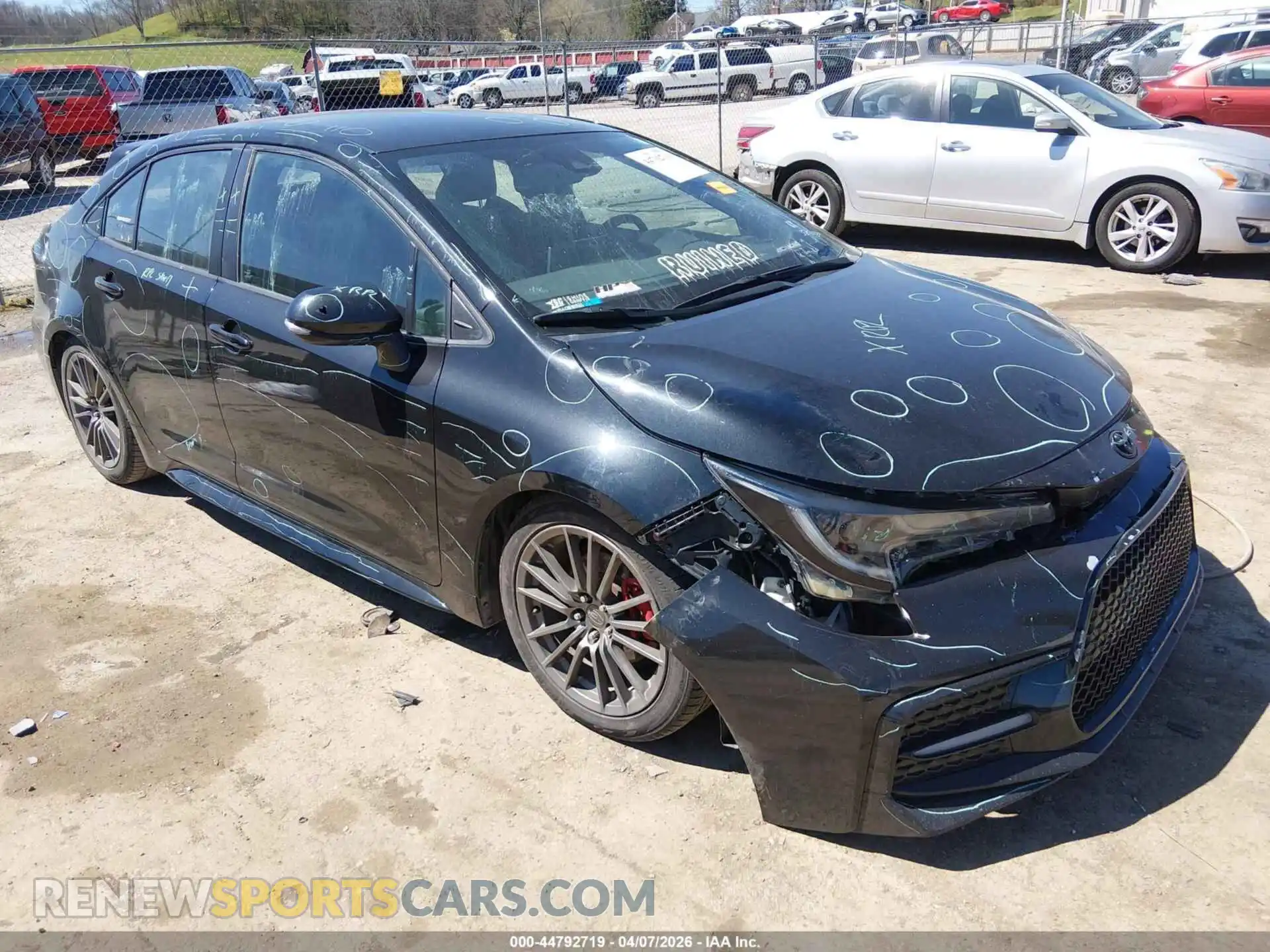 1 Photograph of a damaged car 5YFS4MCE1MP063485 TOYOTA COROLLA 2021