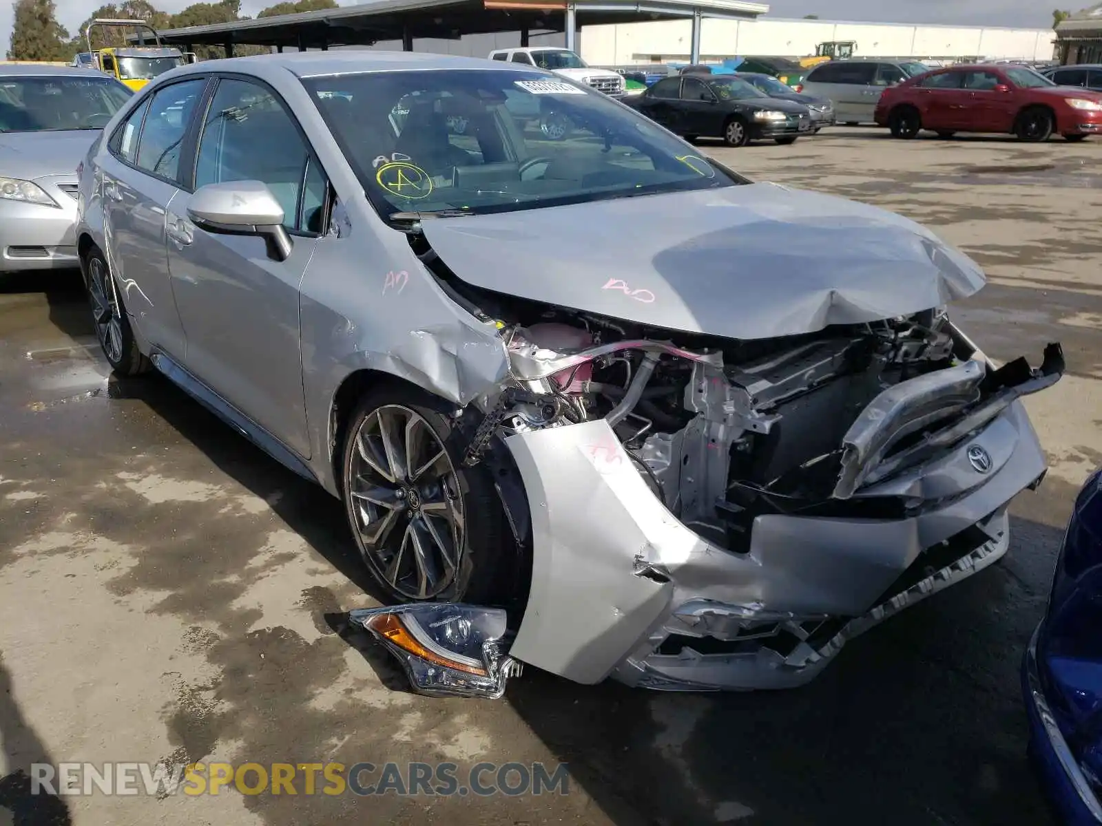 1 Photograph of a damaged car 5YFS4MCE1MP065544 TOYOTA COROLLA 2021