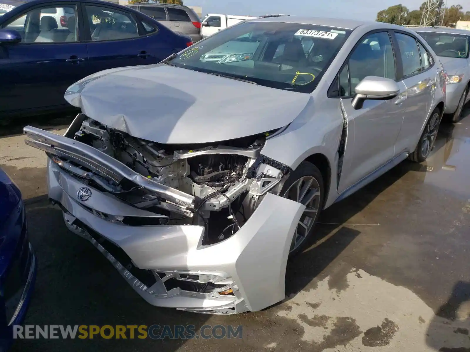 2 Photograph of a damaged car 5YFS4MCE1MP065544 TOYOTA COROLLA 2021