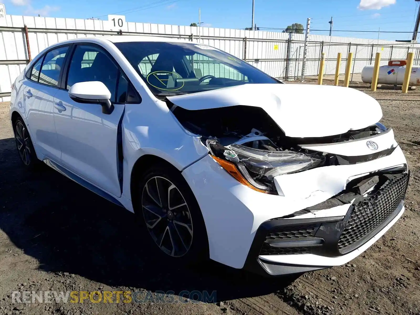 1 Photograph of a damaged car 5YFS4MCE1MP065821 TOYOTA COROLLA 2021