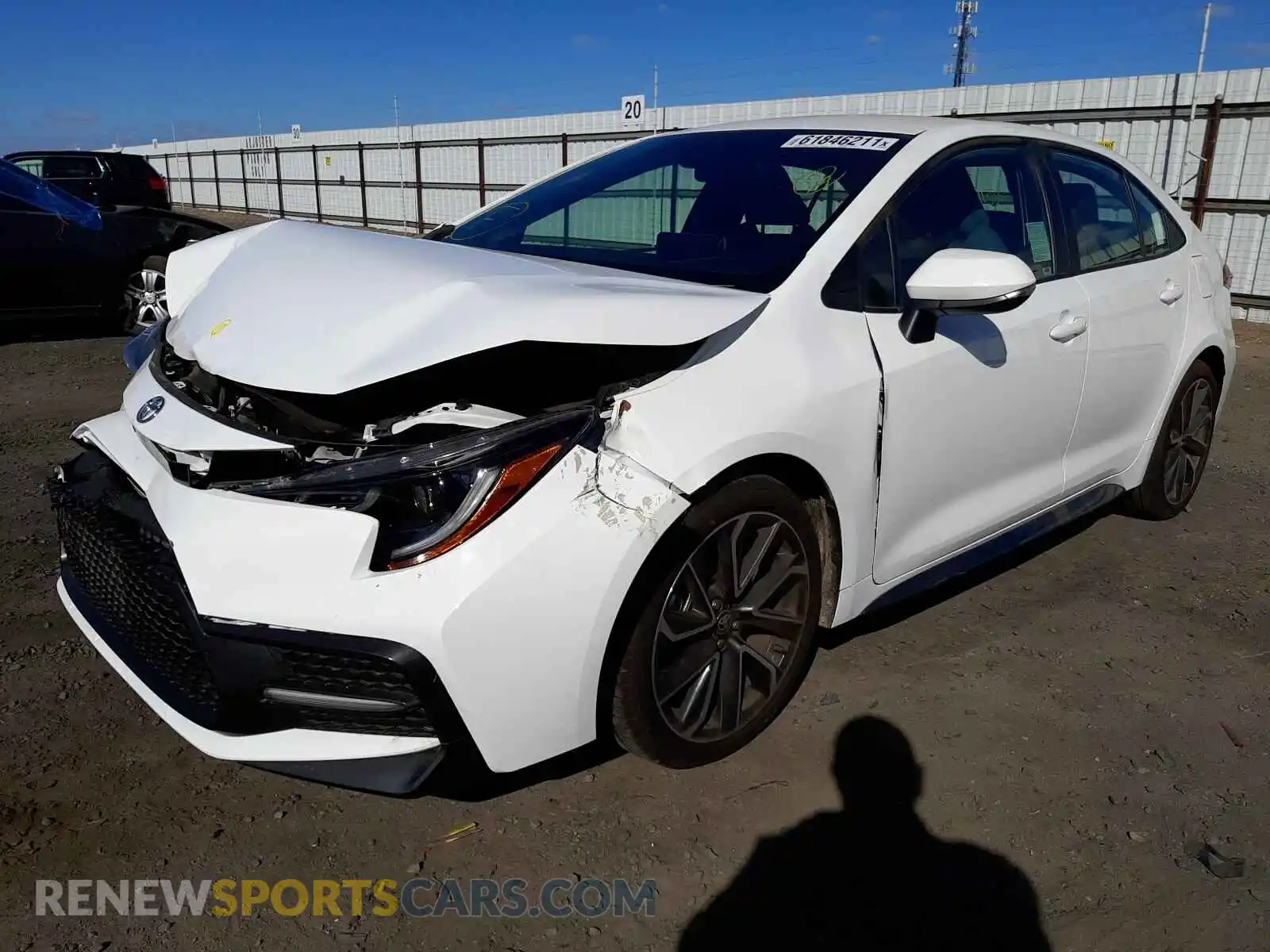 2 Photograph of a damaged car 5YFS4MCE1MP065821 TOYOTA COROLLA 2021