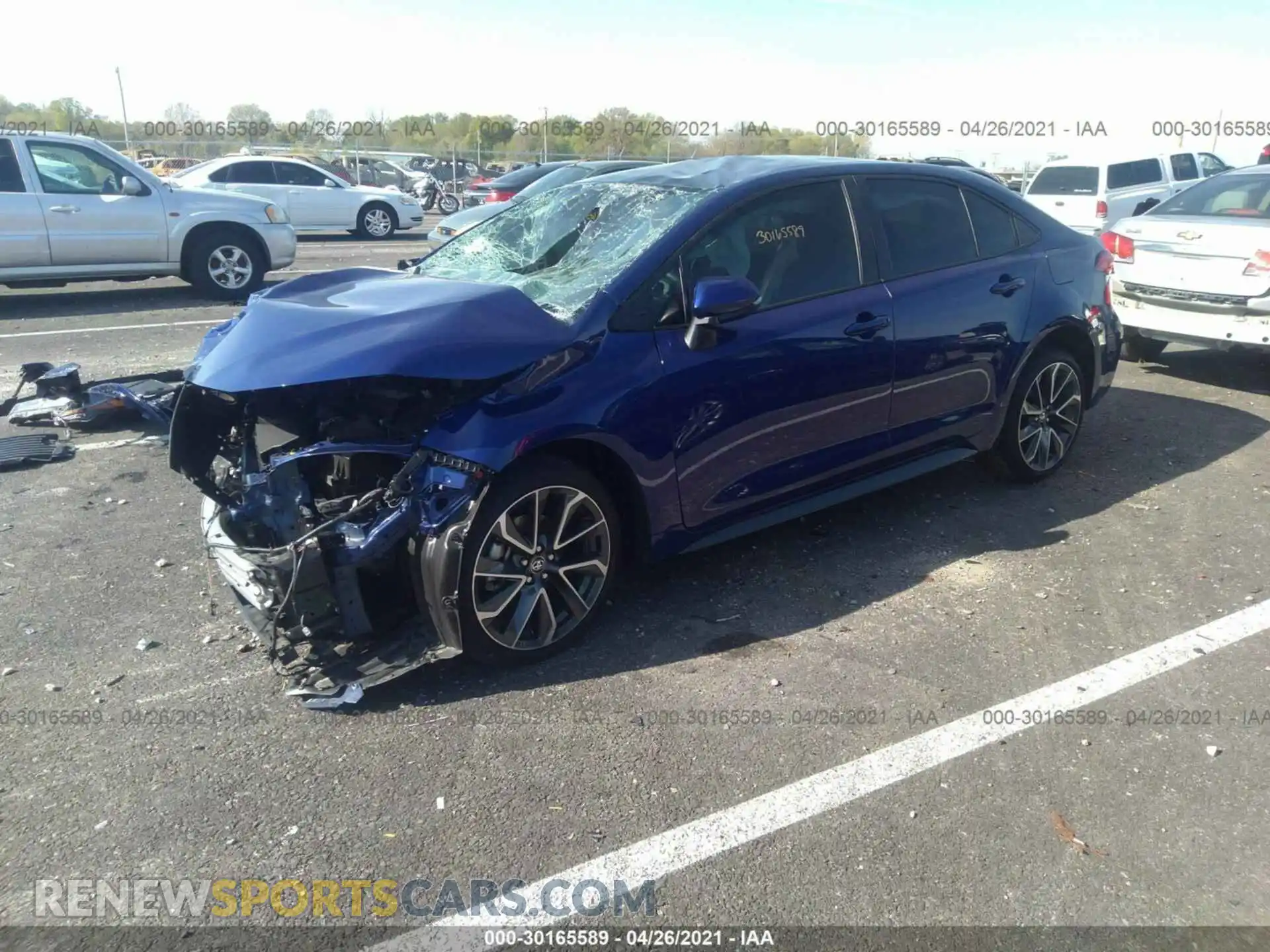 2 Photograph of a damaged car 5YFS4MCE1MP066418 TOYOTA COROLLA 2021