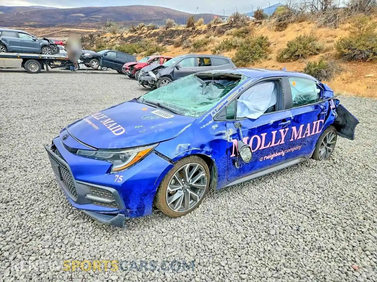 1 Фотография поврежденного автомобиля 5YFS4MCE1MP069643 TOYOTA COROLLA 2021