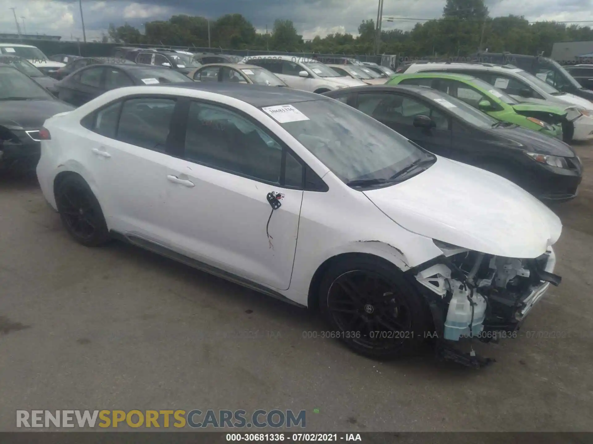 1 Фотография поврежденного автомобиля 5YFS4MCE1MP080500 TOYOTA COROLLA 2021