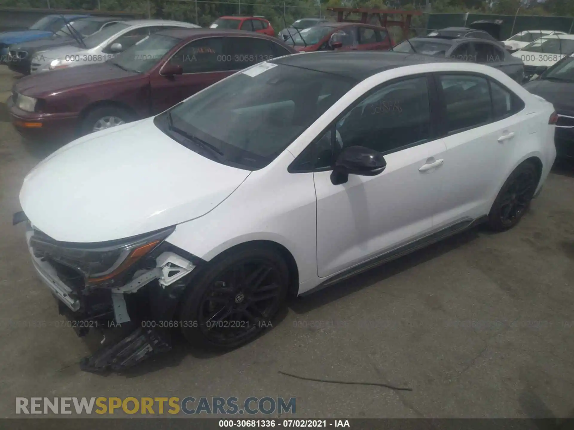 2 Фотография поврежденного автомобиля 5YFS4MCE1MP080500 TOYOTA COROLLA 2021