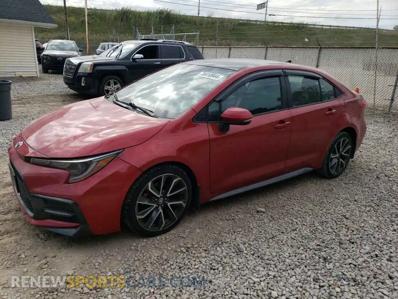 1 Photograph of a damaged car 5YFS4MCE1MP090248 TOYOTA COROLLA 2021