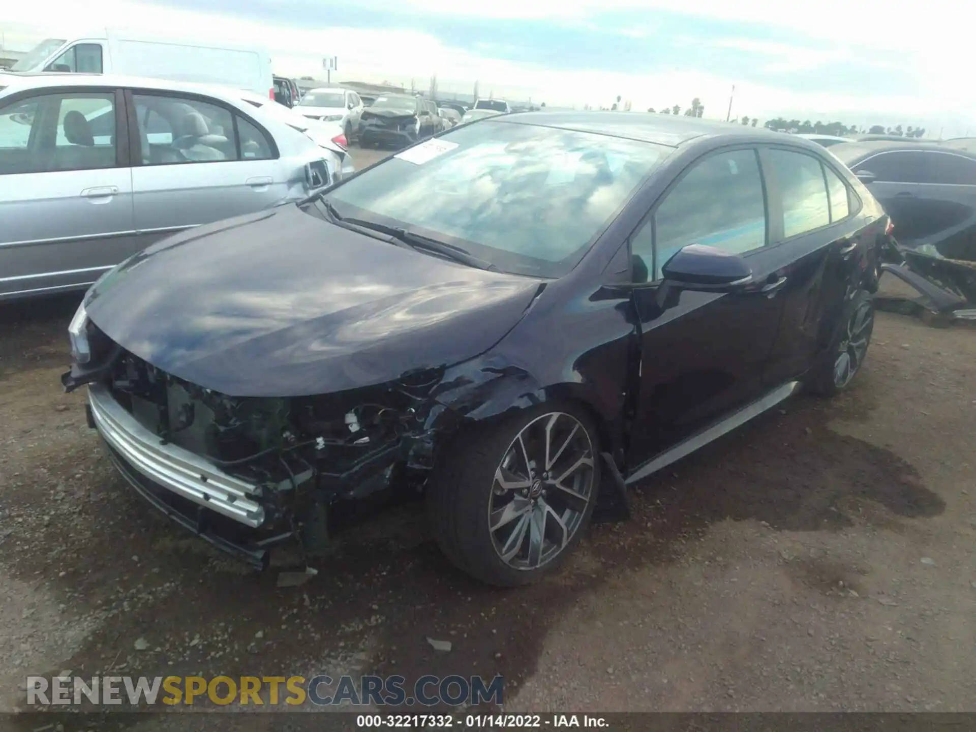 2 fotografías del automóvil dañado 5YFS4MCE1MP097183 TOYOTA COROLLA 2021