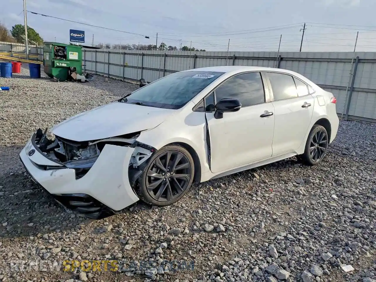 1 Photograph of a damaged car 5YFS4MCE2MP064127 TOYOTA COROLLA 2021