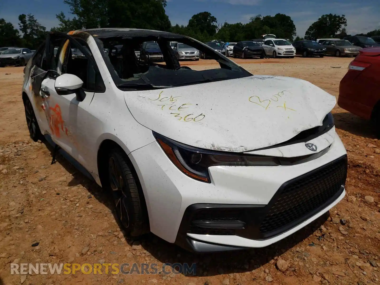 1 Photograph of a damaged car 5YFS4MCE2MP064550 TOYOTA COROLLA 2021