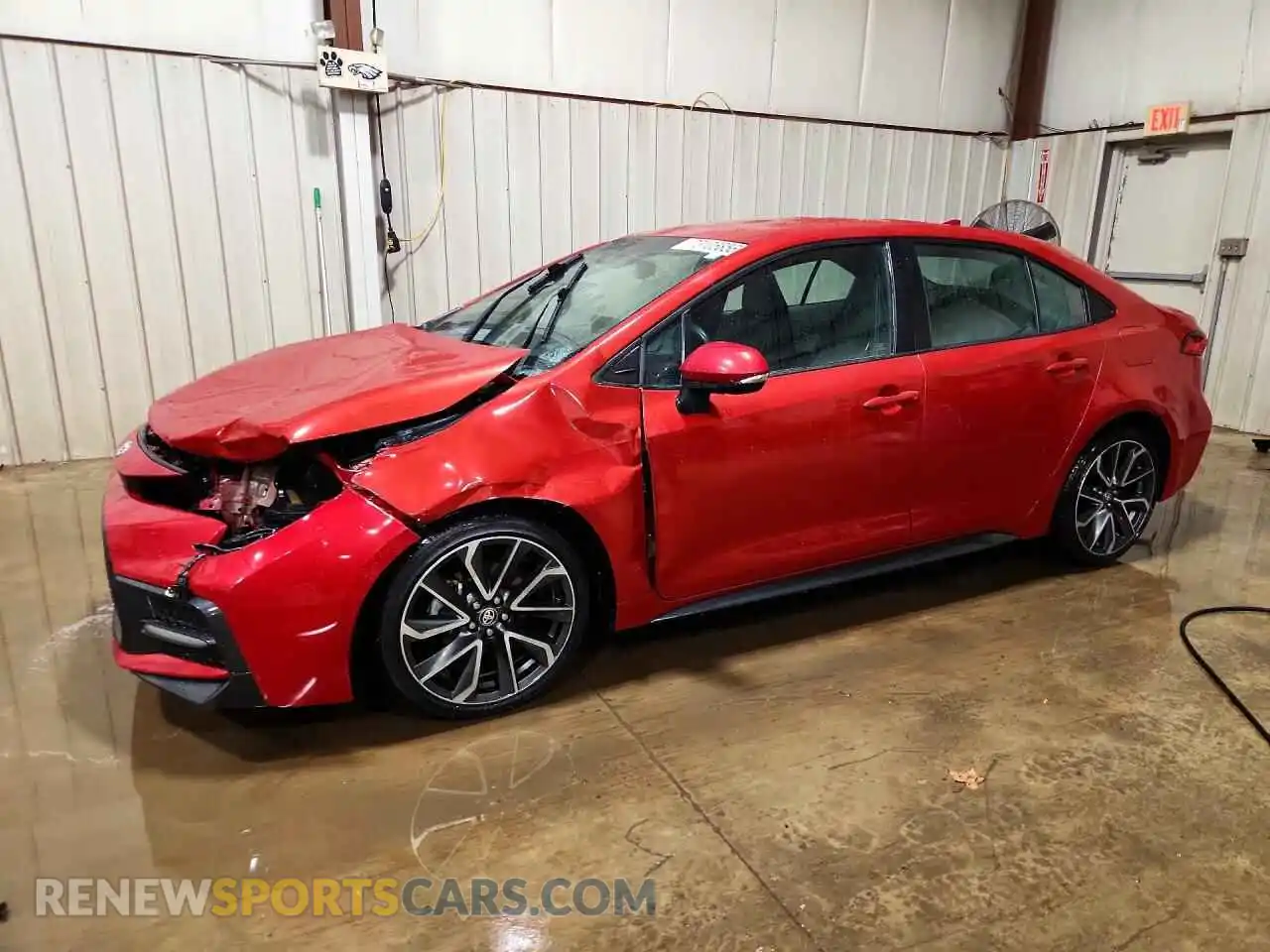 1 Photograph of a damaged car 5YFS4MCE2MP065925 TOYOTA COROLLA 2021