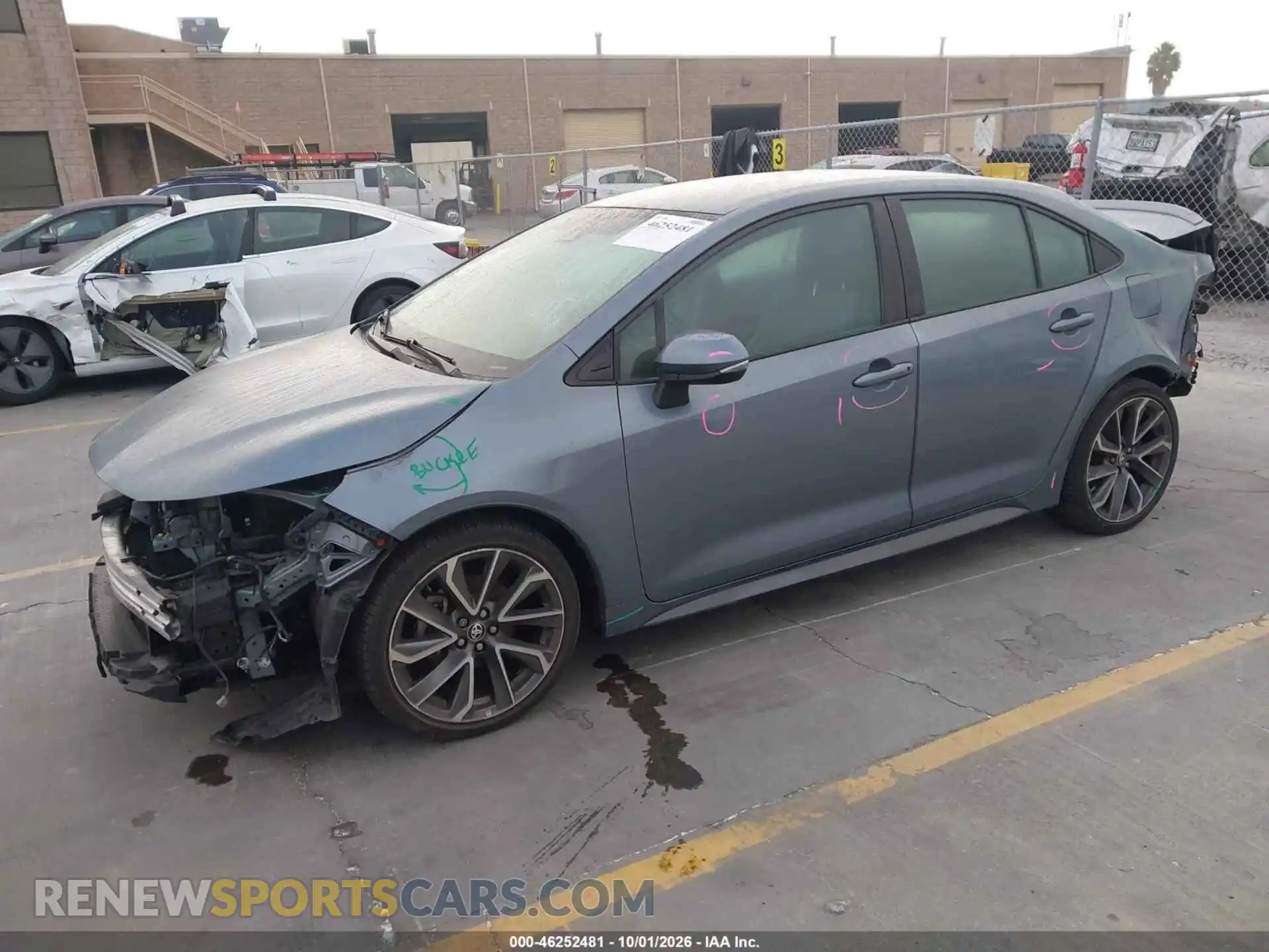 2 Photograph of a damaged car 5YFS4MCE2MP067741 TOYOTA COROLLA 2021