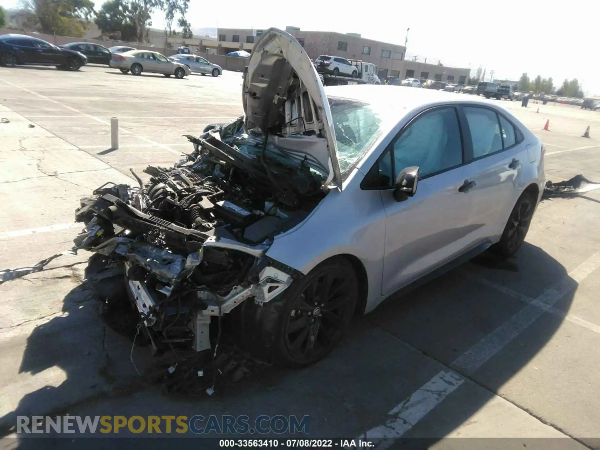 2 Photograph of a damaged car 5YFS4MCE2MP070039 TOYOTA COROLLA 2021