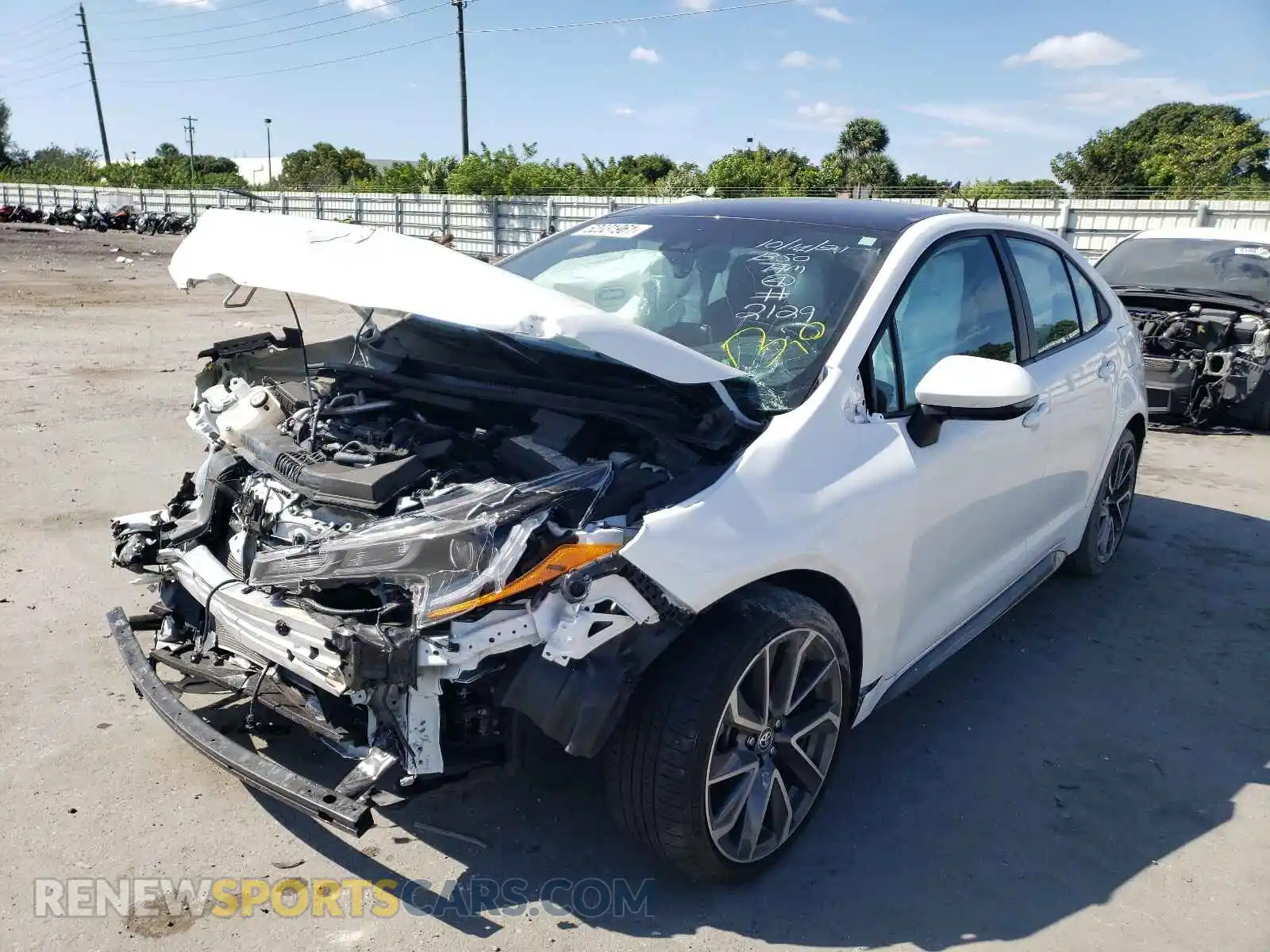 2 Photograph of a damaged car 5YFS4MCE2MP072129 TOYOTA COROLLA 2021