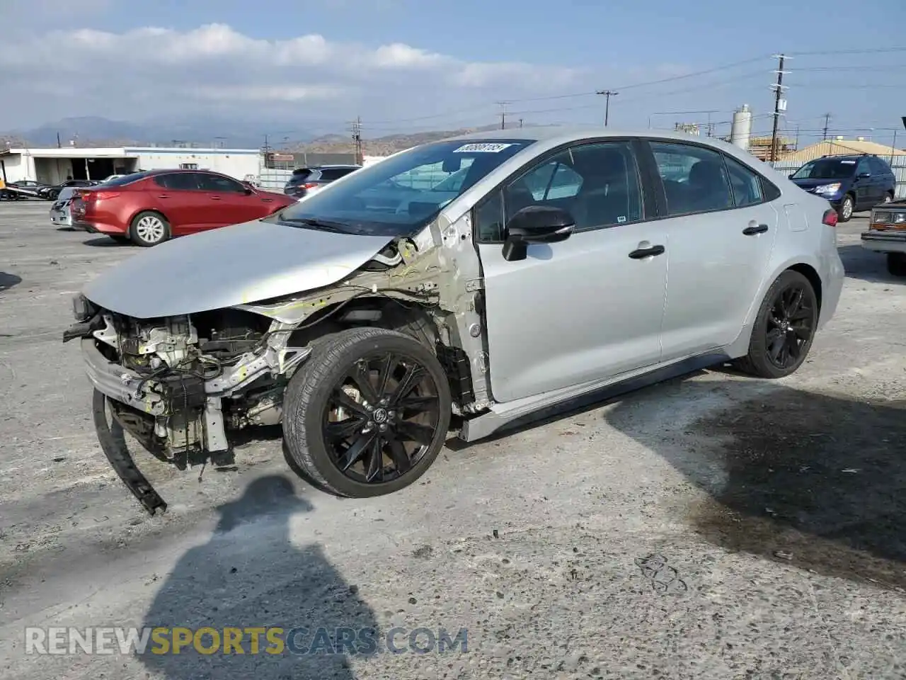 1 Photograph of a damaged car 5YFS4MCE2MP074396 TOYOTA COROLLA 2021