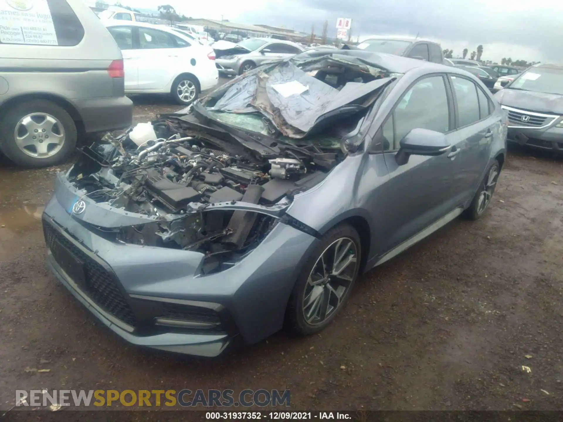 2 Photograph of a damaged car 5YFS4MCE2MP076861 TOYOTA COROLLA 2021