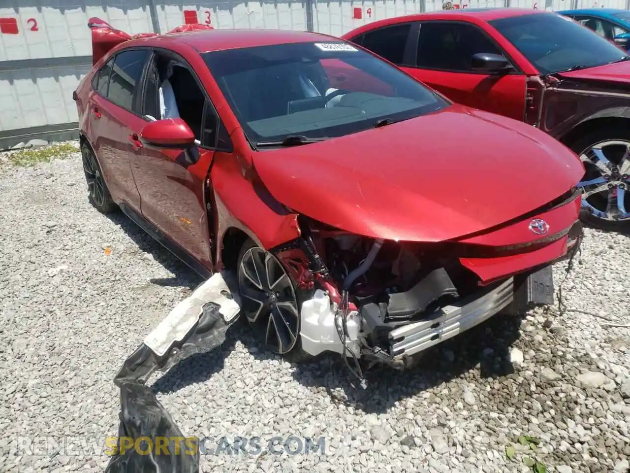 1 Photograph of a damaged car 5YFS4MCE2MP079470 TOYOTA COROLLA 2021