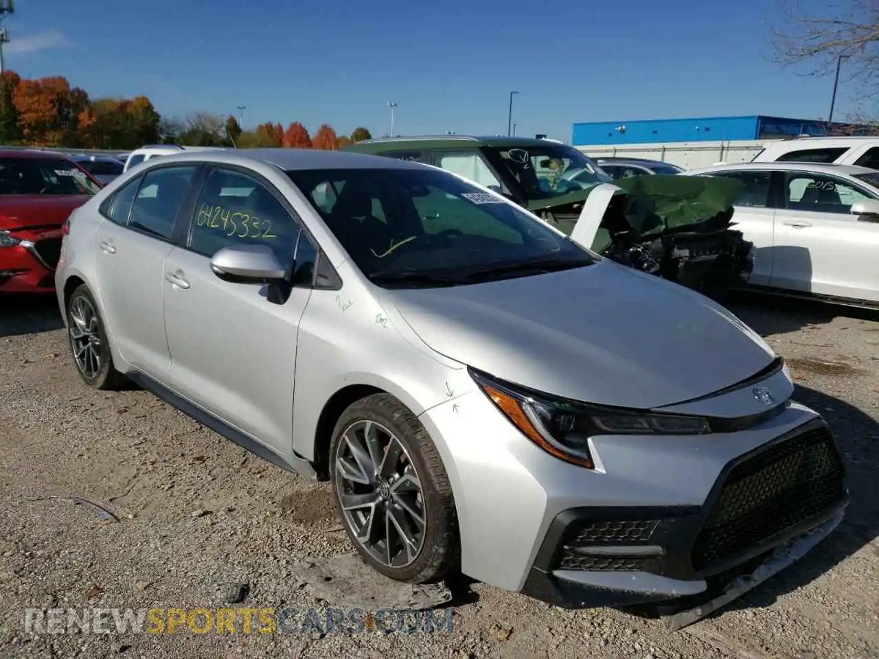 1 Photograph of a damaged car 5YFS4MCE3MP061950 TOYOTA COROLLA 2021
