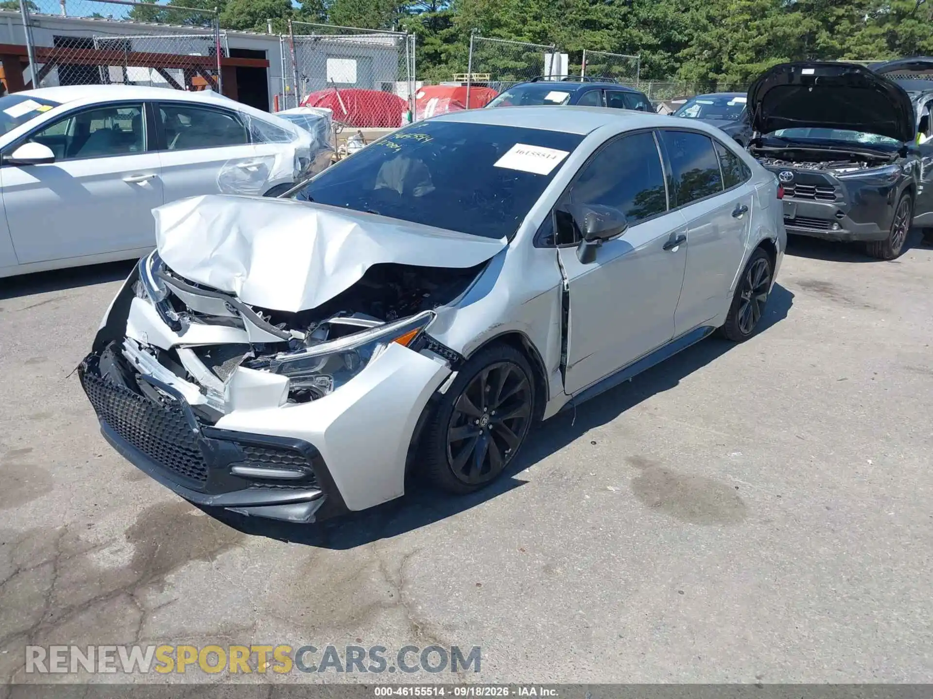 2 fotografías del automóvil dañado 5YFS4MCE3MP062757 TOYOTA COROLLA 2021