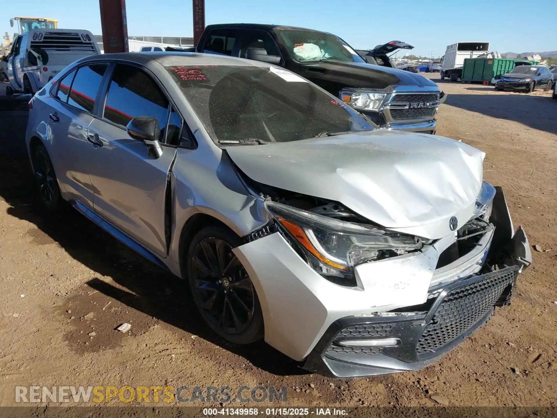 1 Photograph of a damaged car 5YFS4MCE3MP067764 TOYOTA COROLLA 2021