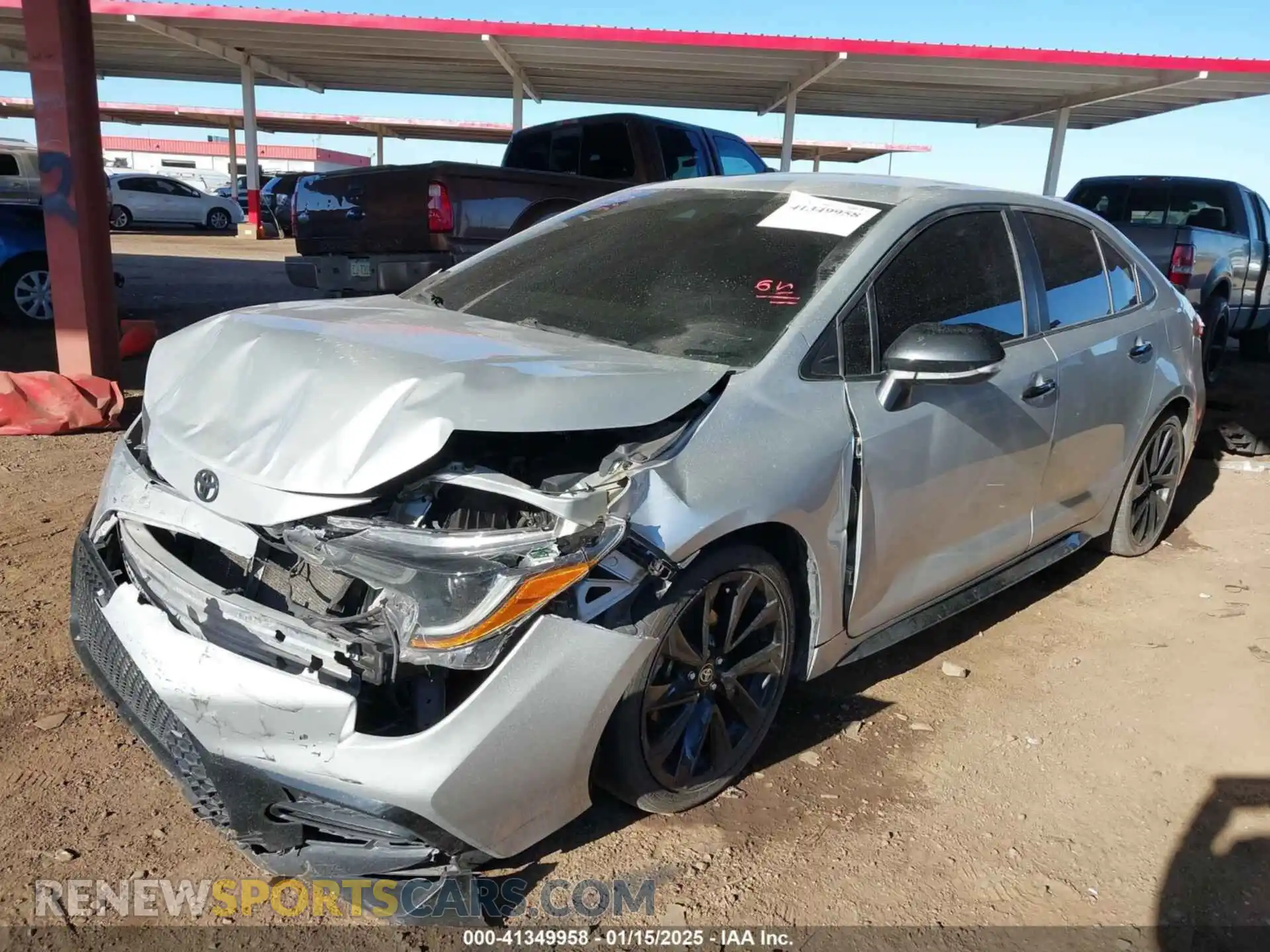 2 Photograph of a damaged car 5YFS4MCE3MP067764 TOYOTA COROLLA 2021