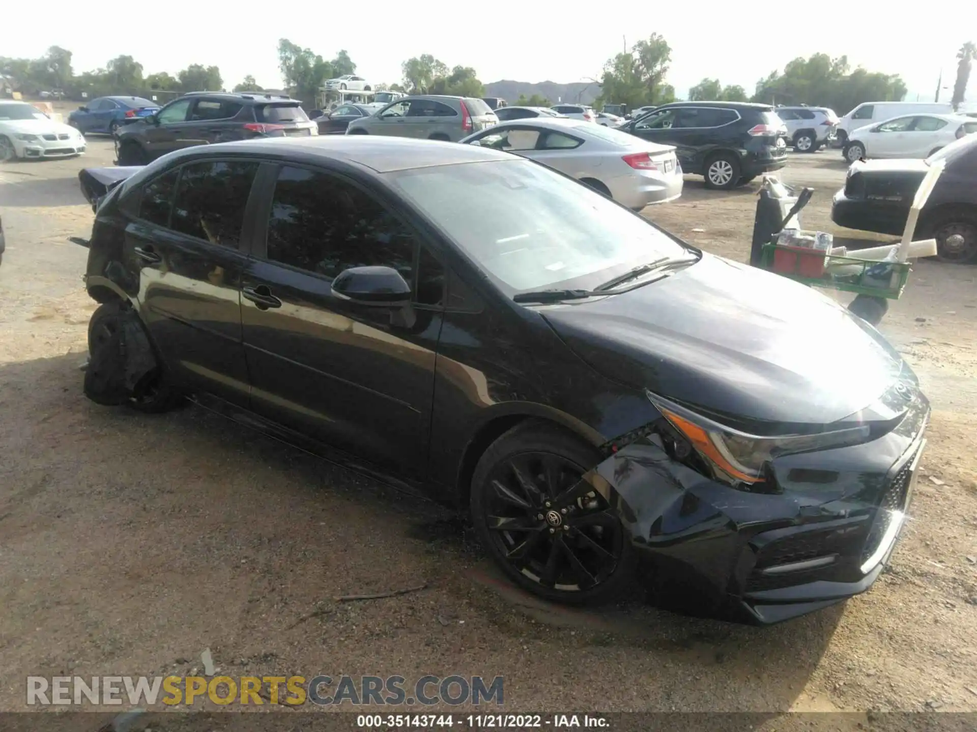 1 Photograph of a damaged car 5YFS4MCE3MP085018 TOYOTA COROLLA 2021