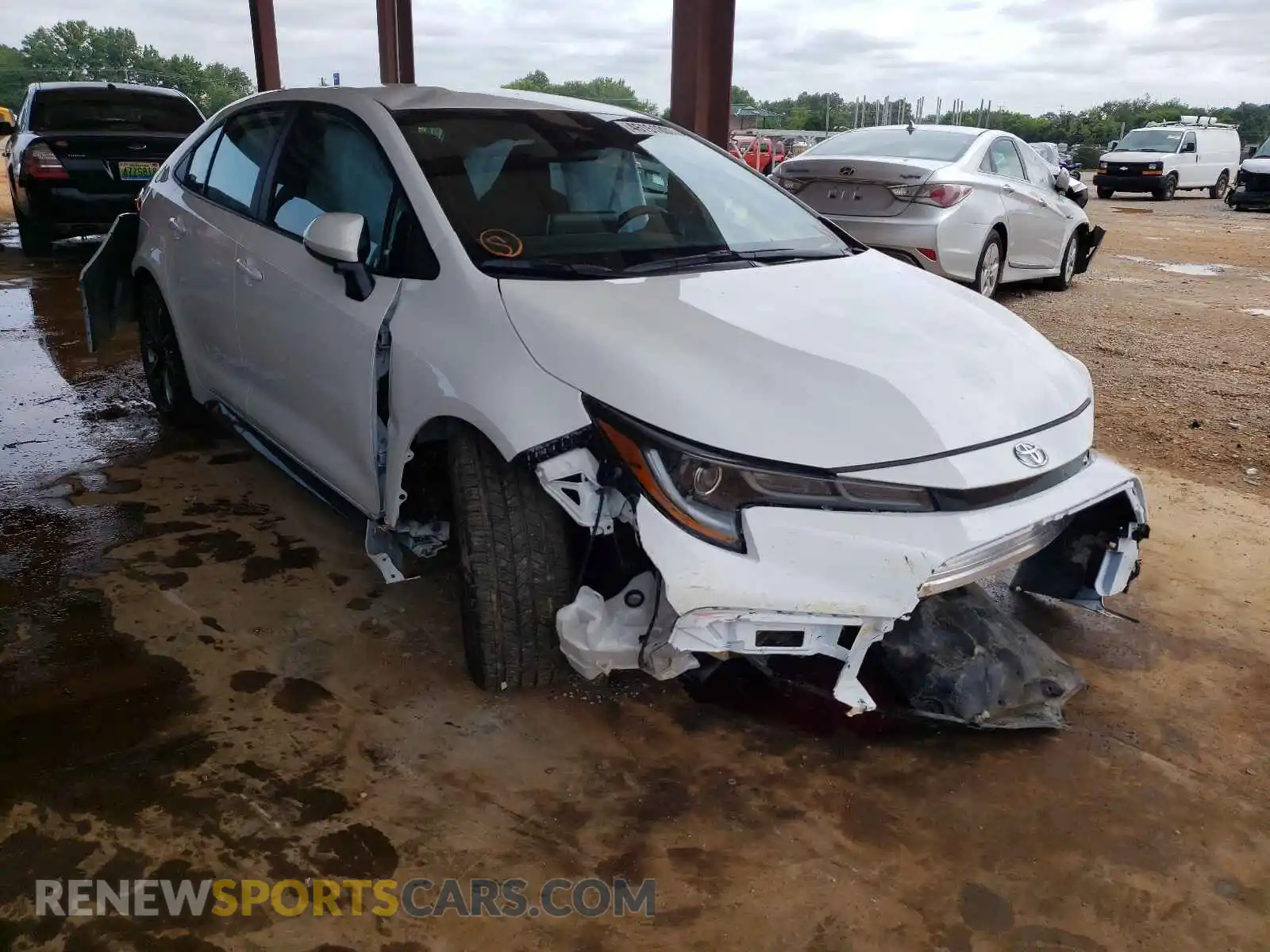 1 Photograph of a damaged car 5YFS4MCE3MP085021 TOYOTA COROLLA 2021