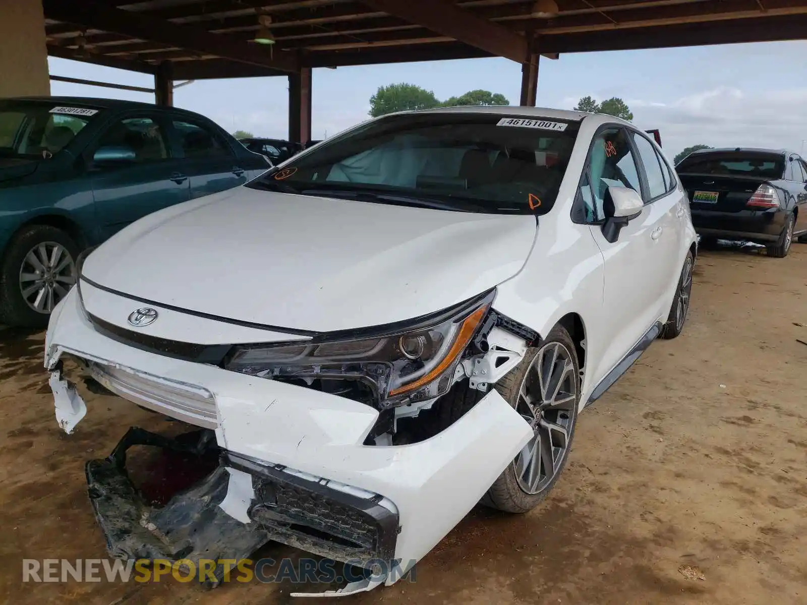 2 Photograph of a damaged car 5YFS4MCE3MP085021 TOYOTA COROLLA 2021