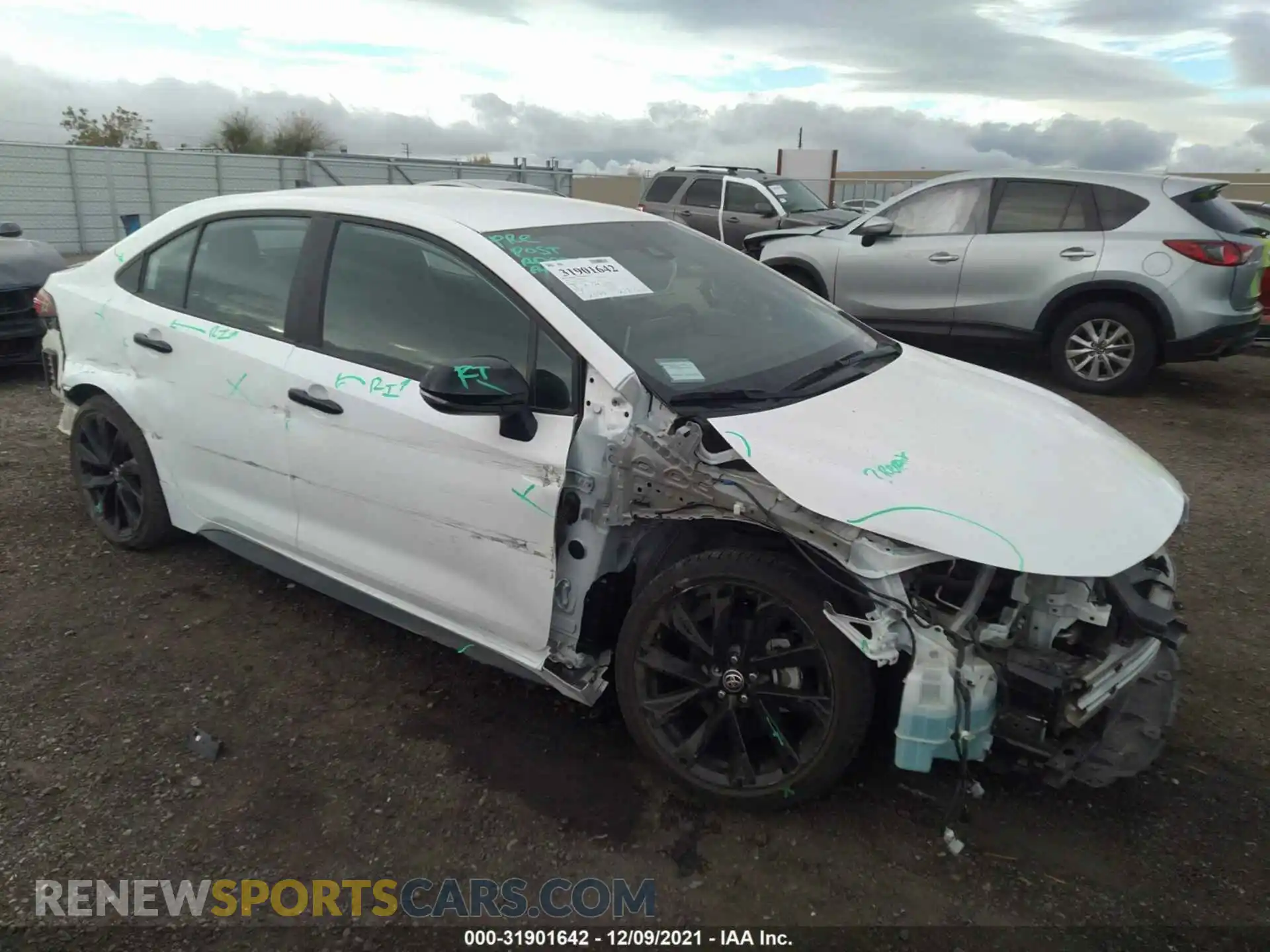 1 Photograph of a damaged car 5YFS4MCE3MP087545 TOYOTA COROLLA 2021
