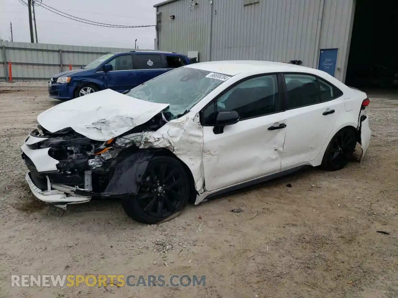 1 Photograph of a damaged car 5YFS4MCE3MP091787 TOYOTA COROLLA 2021