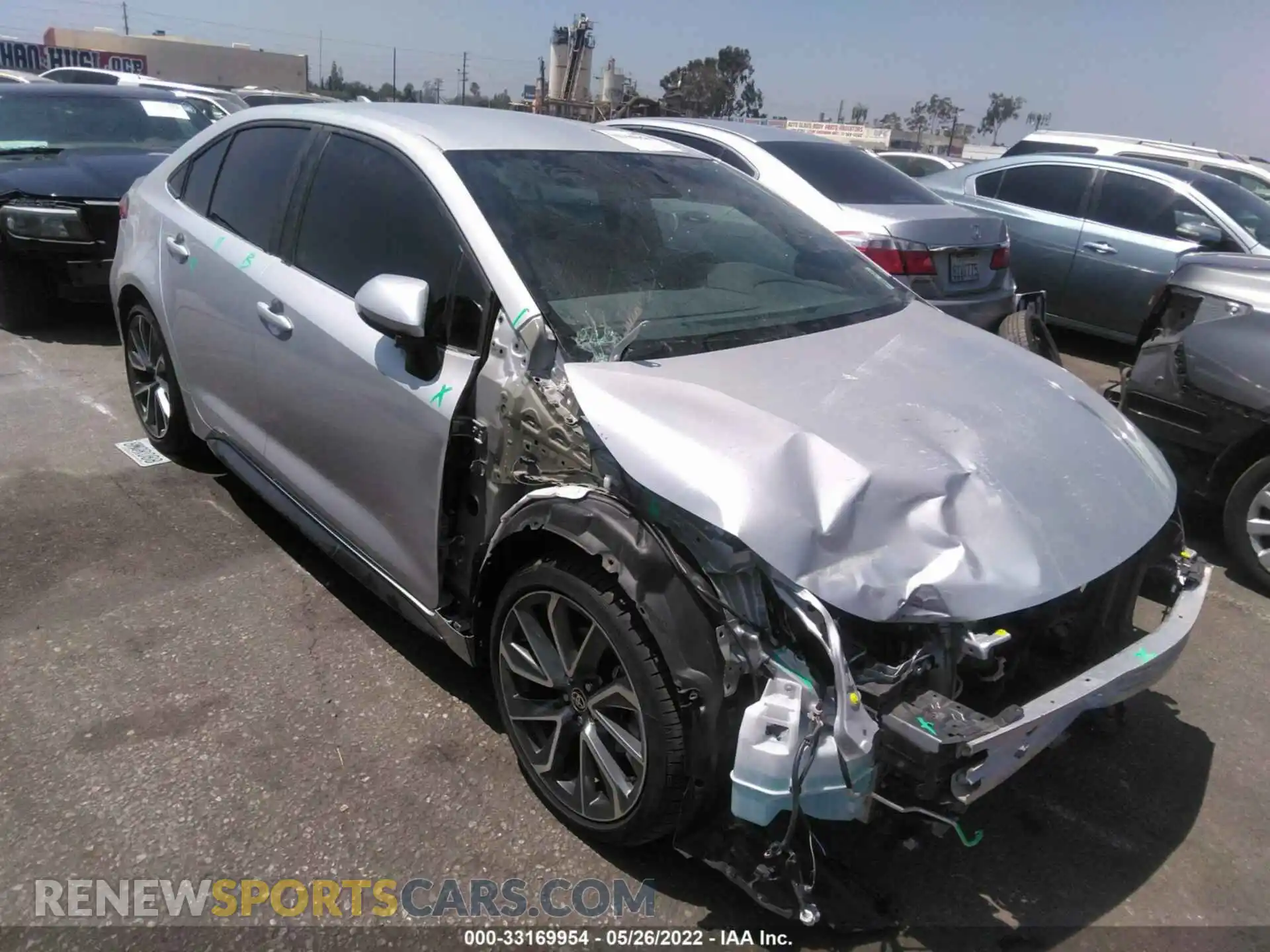 1 Photograph of a damaged car 5YFS4MCE3MP095841 TOYOTA COROLLA 2021