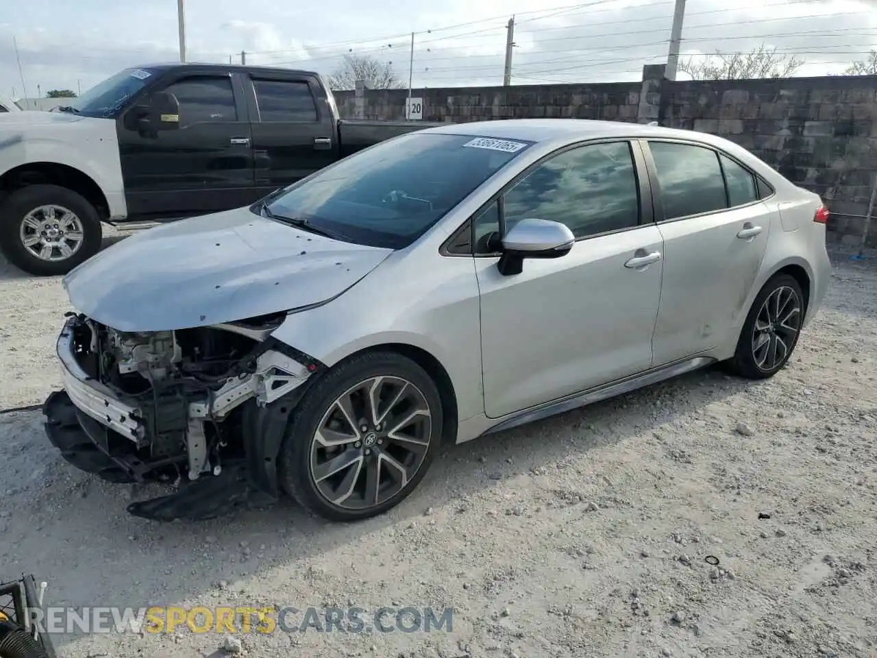 1 Photograph of a damaged car 5YFS4MCE4MP057731 TOYOTA COROLLA 2021