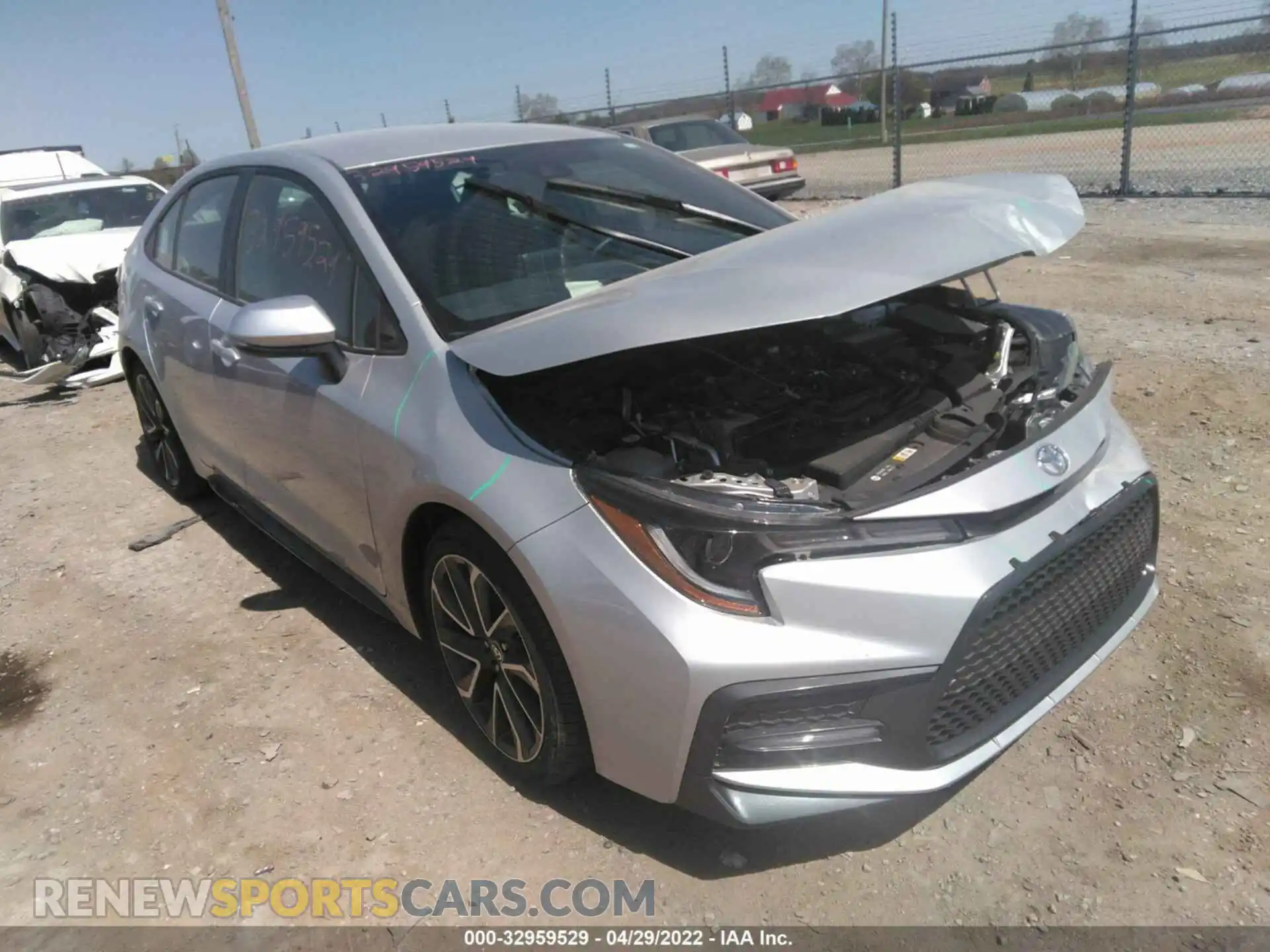 1 Photograph of a damaged car 5YFS4MCE4MP064579 TOYOTA COROLLA 2021