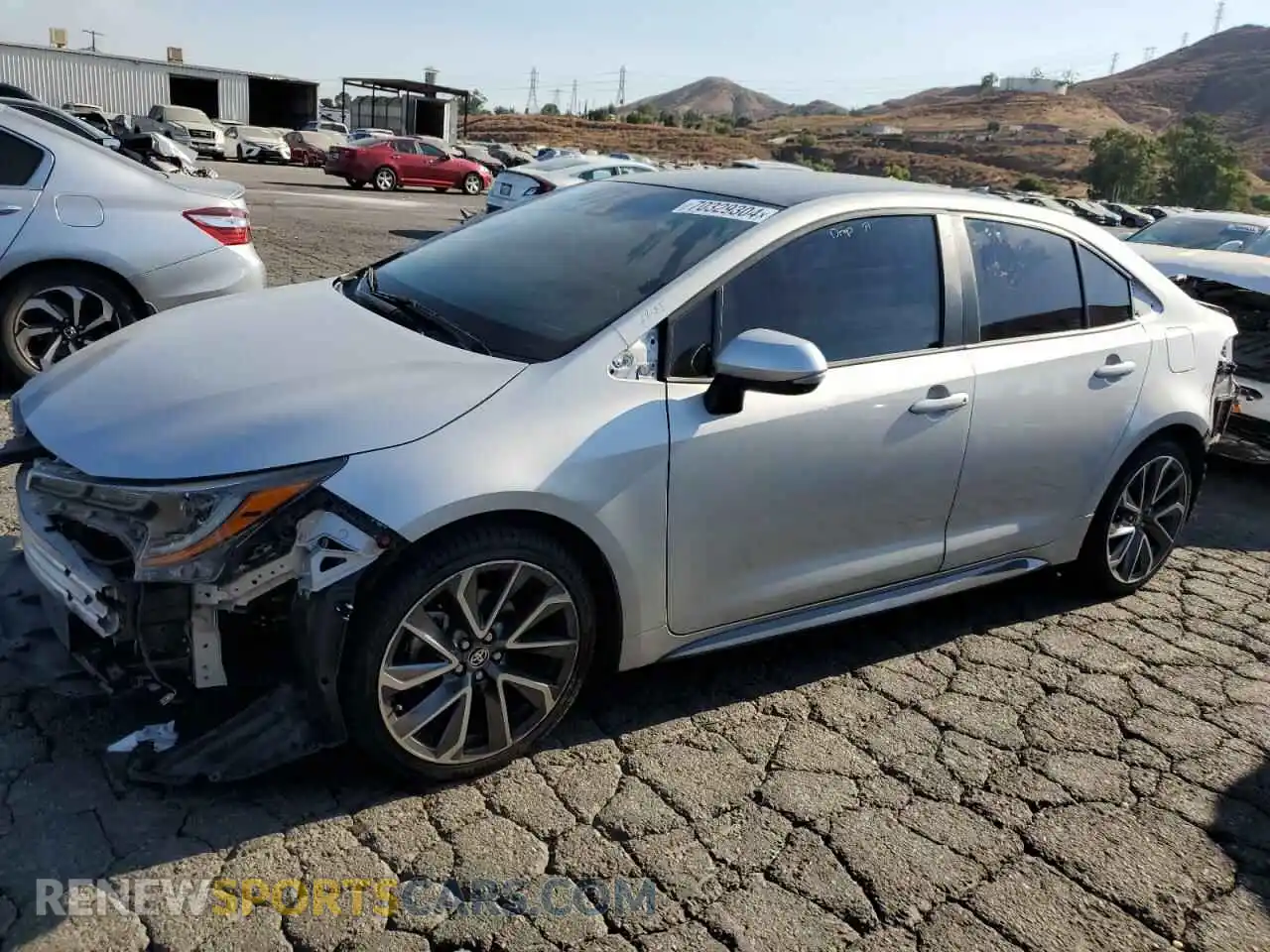 1 Photograph of a damaged car 5YFS4MCE4MP072732 TOYOTA COROLLA 2021