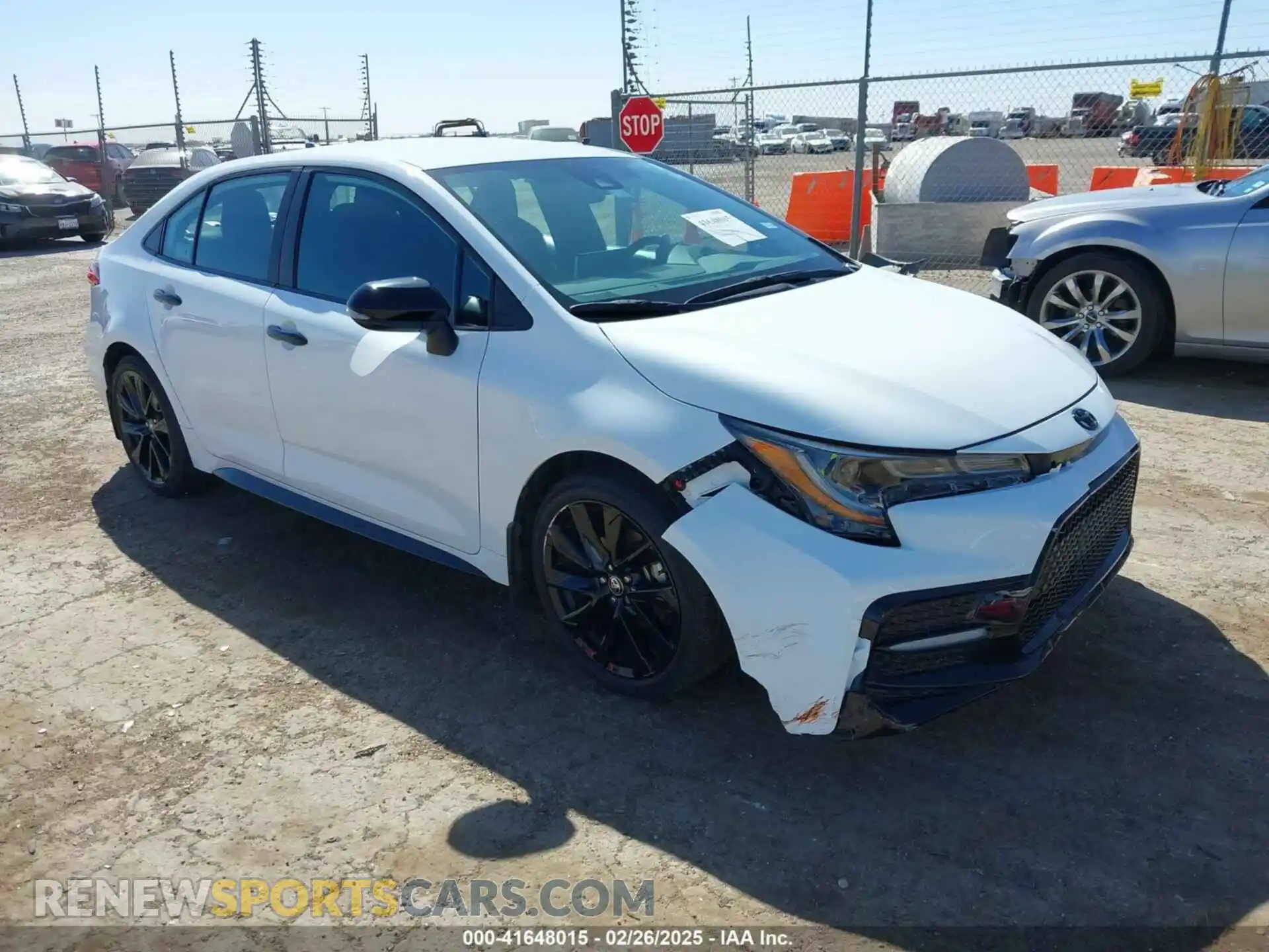 1 Photograph of a damaged car 5YFS4MCE4MP075548 TOYOTA COROLLA 2021