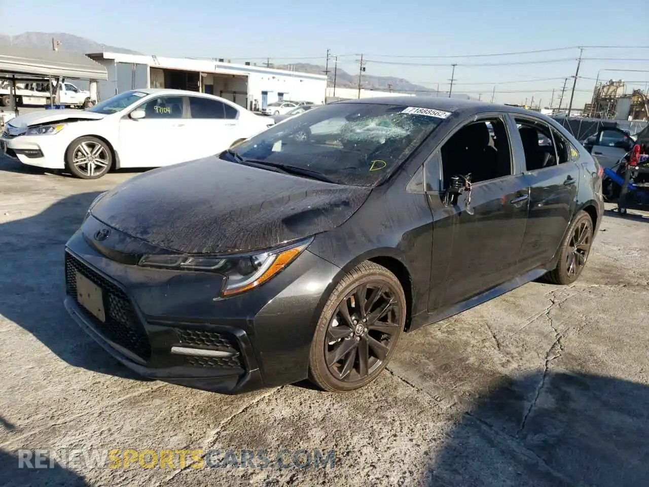 1 Photograph of a damaged car 5YFS4MCE4MP083844 TOYOTA COROLLA 2021