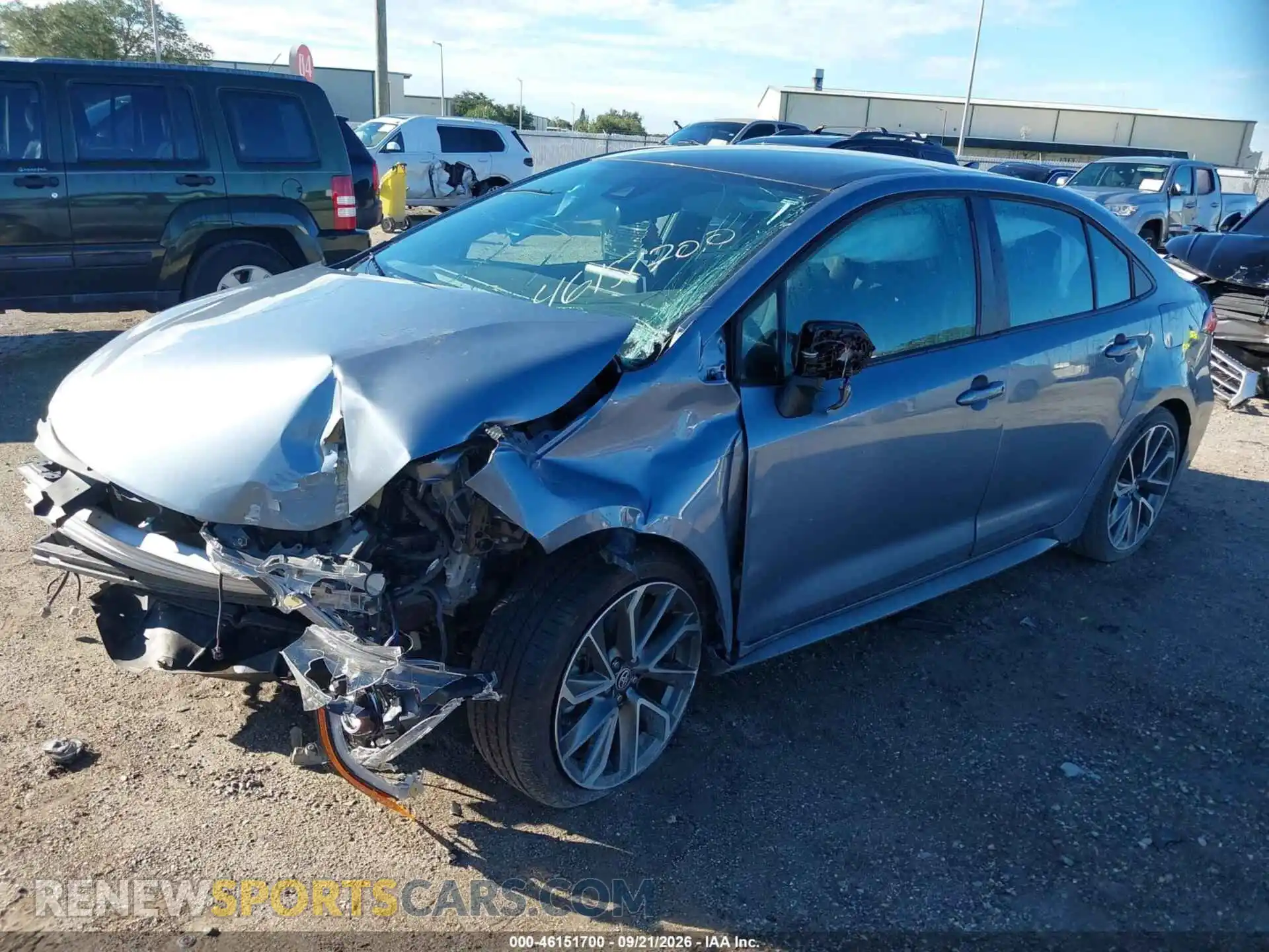 2 Photograph of a damaged car 5YFS4MCE4MP087943 TOYOTA COROLLA 2021
