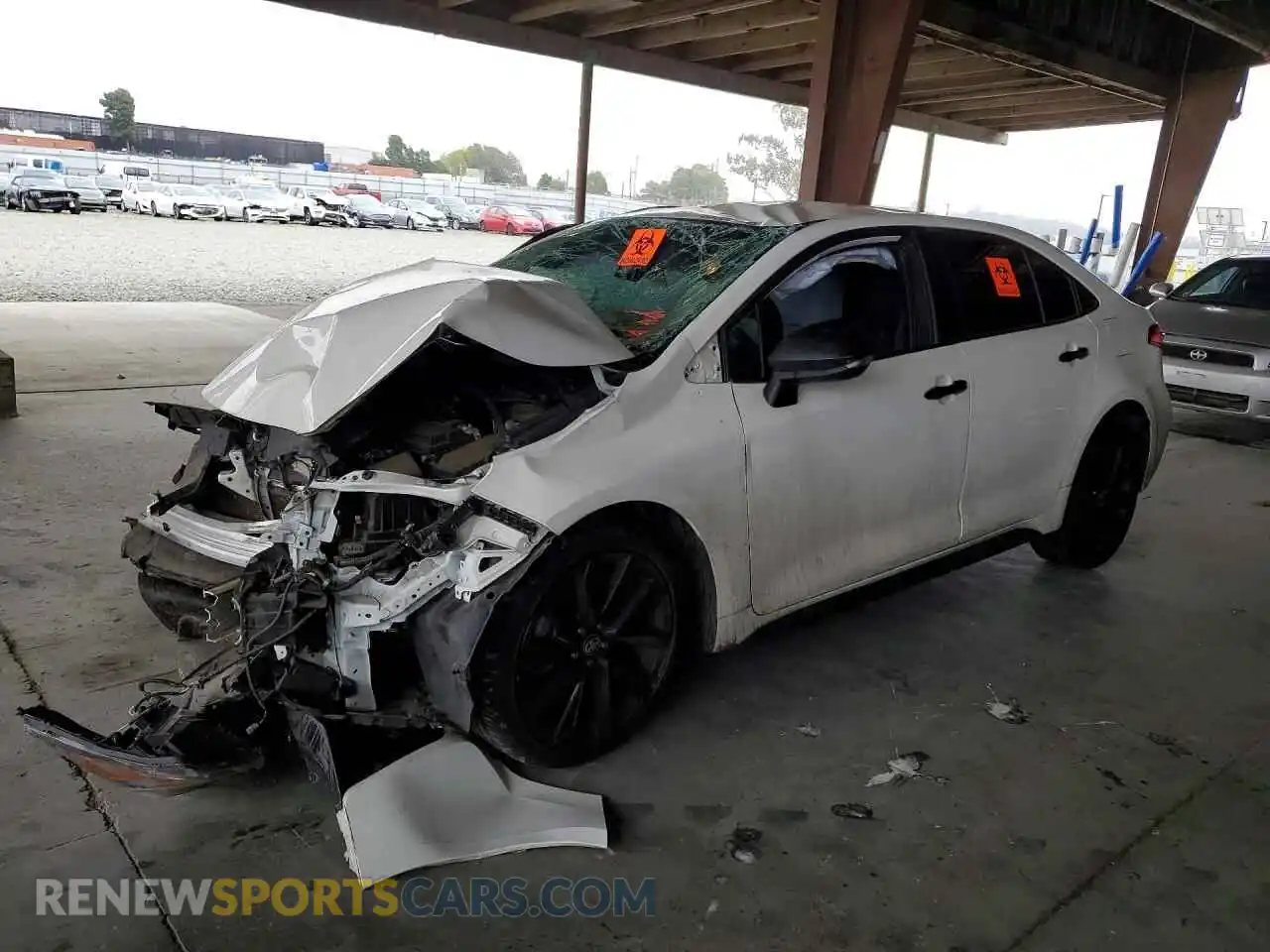 1 Photograph of a damaged car 5YFS4MCE4MP096447 TOYOTA COROLLA 2021