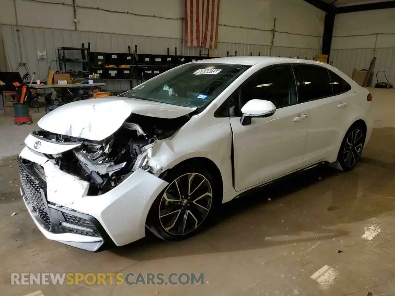 1 Photograph of a damaged car 5YFS4MCE5MP062999 TOYOTA COROLLA 2021