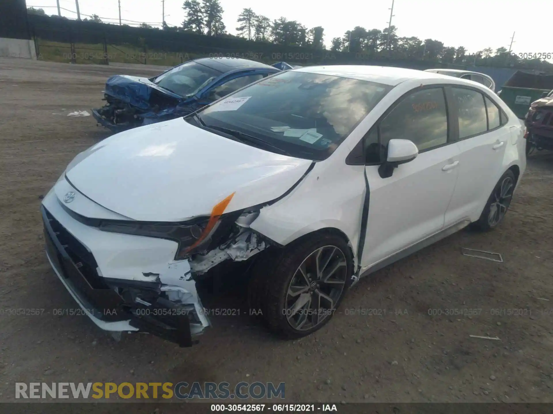 2 Photograph of a damaged car 5YFS4MCE5MP068026 TOYOTA COROLLA 2021