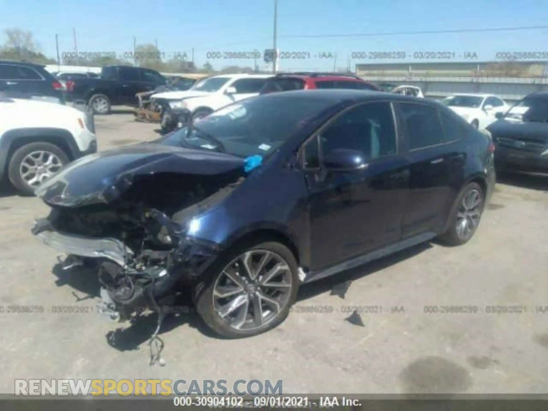 2 Photograph of a damaged car 5YFS4MCE5MP071525 TOYOTA COROLLA 2021