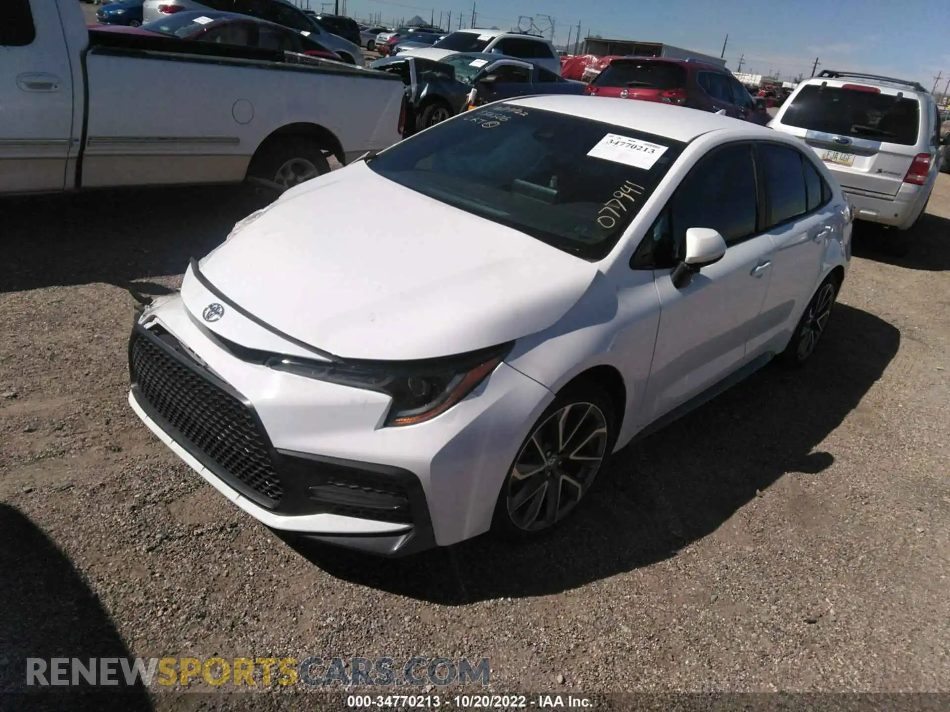 2 Photograph of a damaged car 5YFS4MCE5MP077941 TOYOTA COROLLA 2021