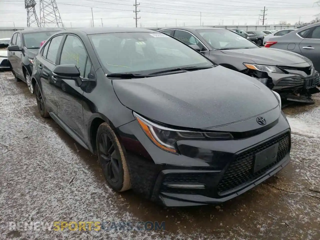 1 Photograph of a damaged car 5YFS4MCE6MP058783 TOYOTA COROLLA 2021