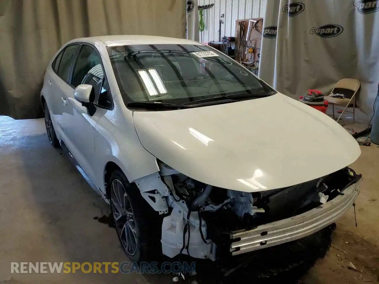 1 Photograph of a damaged car 5YFS4MCE6MP066964 TOYOTA COROLLA 2021