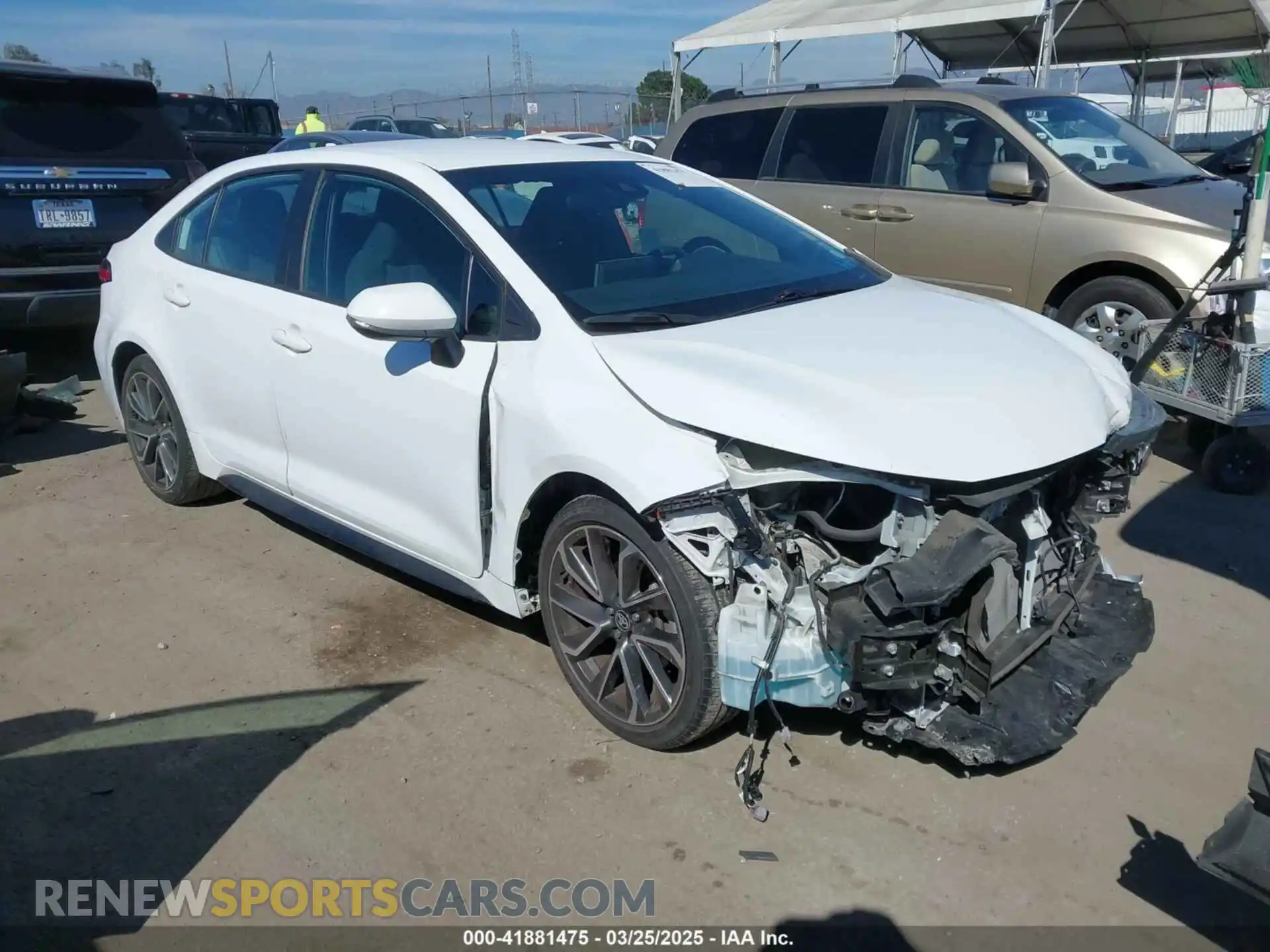 1 Photograph of a damaged car 5YFS4MCE6MP068634 TOYOTA COROLLA 2021