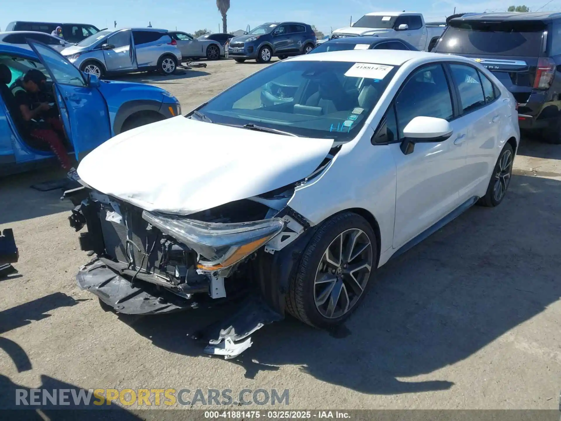 2 Photograph of a damaged car 5YFS4MCE6MP068634 TOYOTA COROLLA 2021