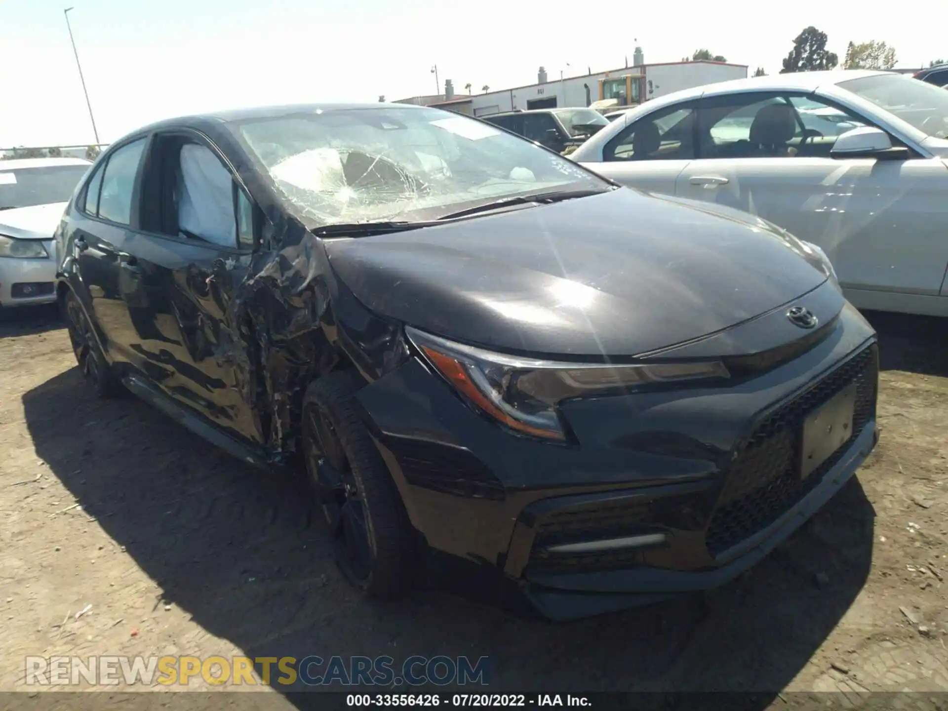 1 Photograph of a damaged car 5YFS4MCE6MP070125 TOYOTA COROLLA 2021