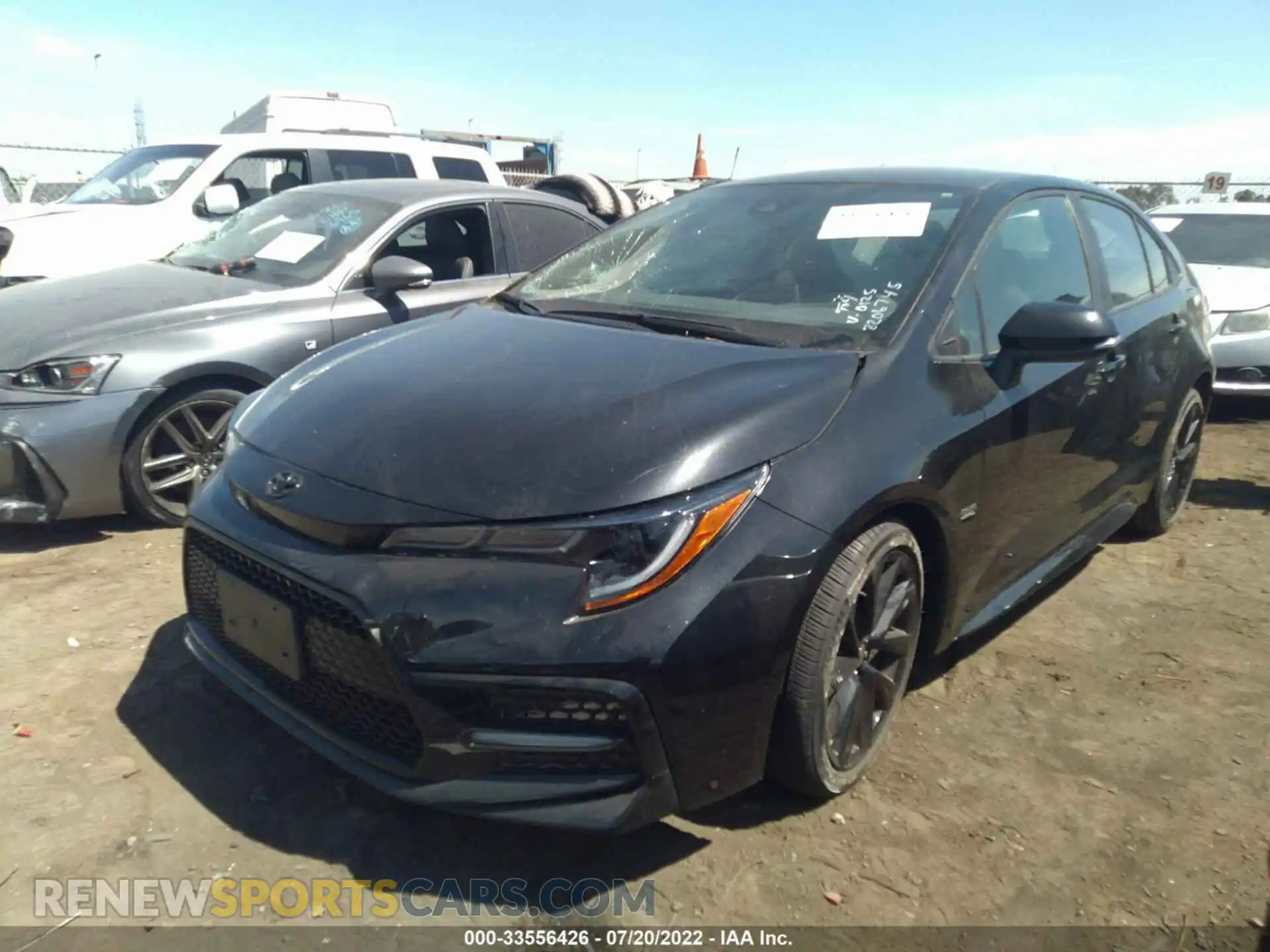 2 Photograph of a damaged car 5YFS4MCE6MP070125 TOYOTA COROLLA 2021