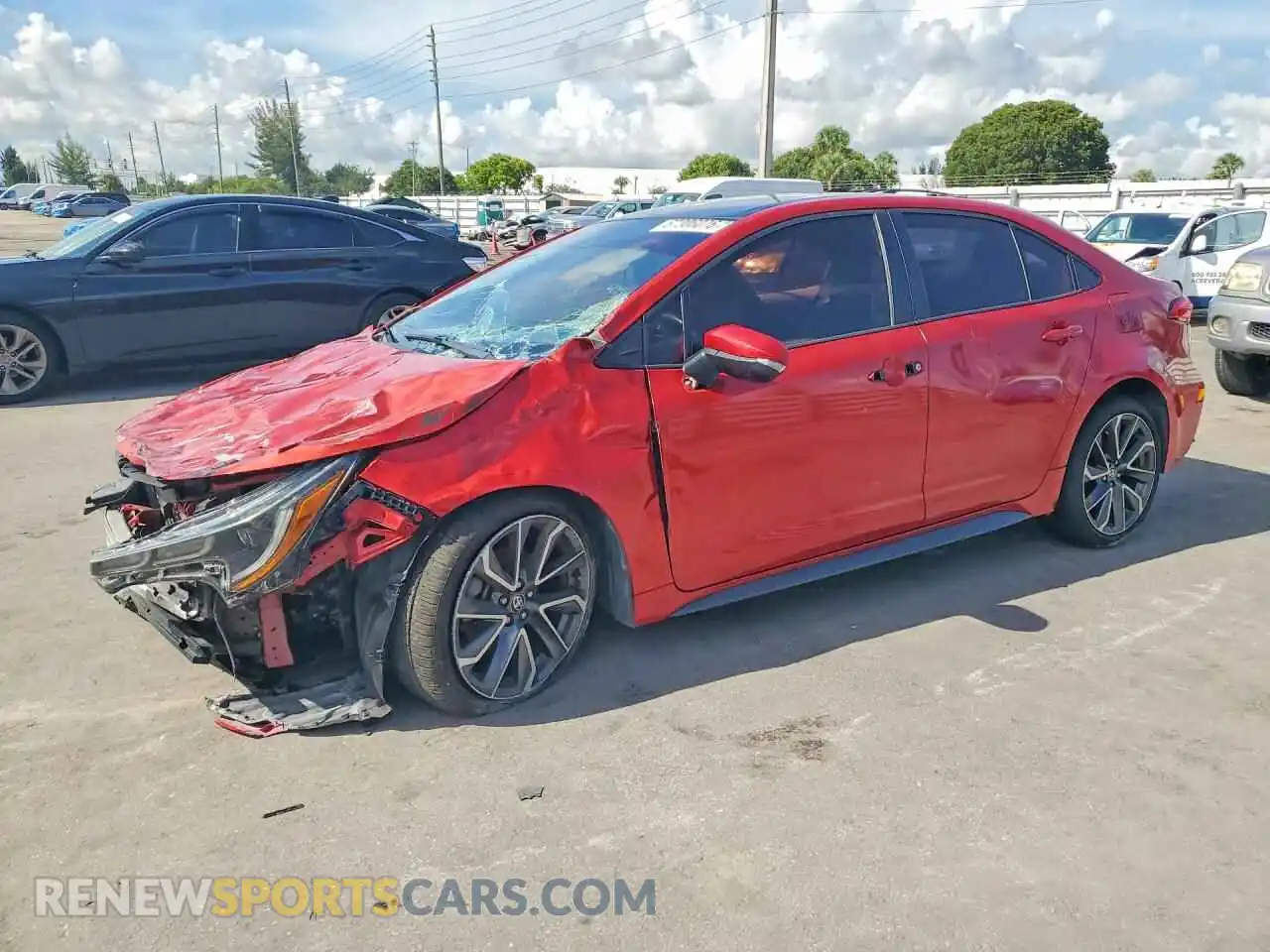 1 fotografías del automóvil dañado 5YFS4MCE6MP072845 TOYOTA COROLLA 2021