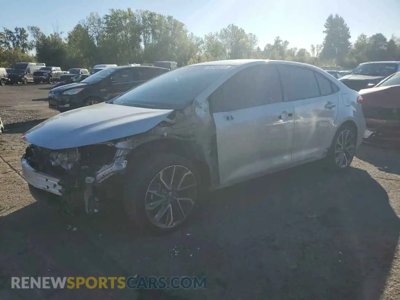 1 Photograph of a damaged car 5YFS4MCE6MP073395 TOYOTA COROLLA 2021
